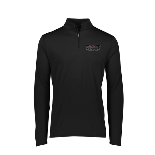 [FTLQFLBK-FAXS-LOGO1] Decker Women's Flex-Lite 1/4 Zip Shirt (Female Adult XS, Black, Logo 1)