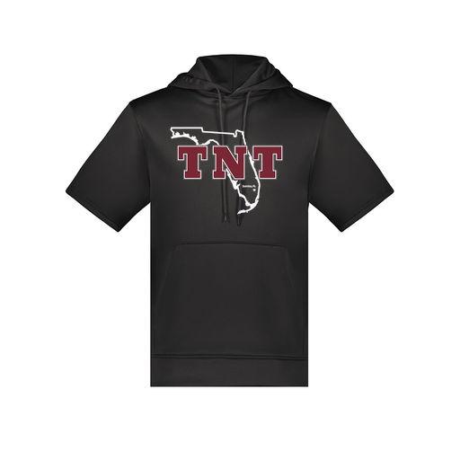 [6871.080.S-LOGO2] Men's Dri Fit Short Sleeve Hoodie (Adult S, Black, Logo 2)