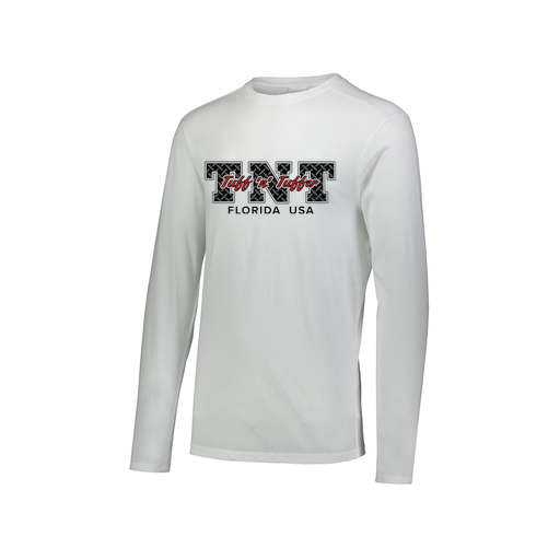 [FTLCUBWH-AXS-LOGO1] Decker Men's Tri-Blend T-Shirt - Long Sleeve (Adult XS, White, Logo 1)