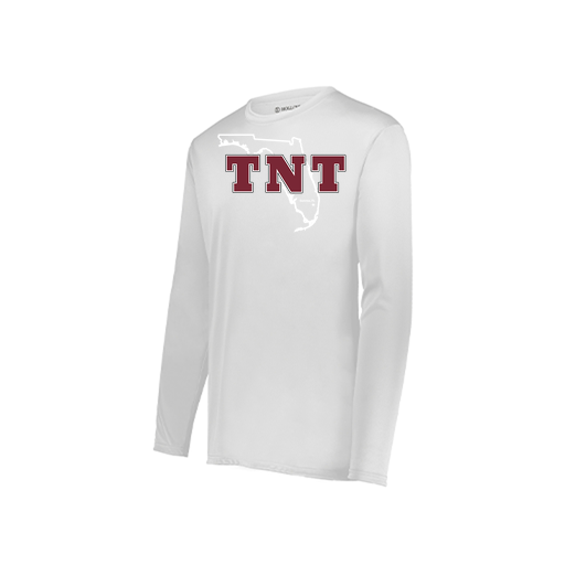 [222823.005.S-LOGO2] Youth LS Smooth Sport Shirt (Youth S, White, Logo 2)