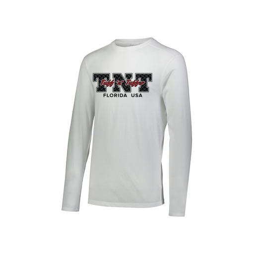 [FTLCUBWH-YS-LOGO1] Decker Youth Tri-Blend T-Shirt - Long Sleeve (Youth S, White, Logo 1)