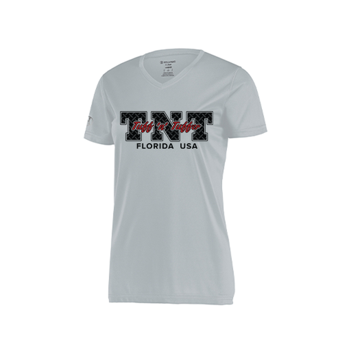 [222820.099.S-LOGO1] Ladies Movement Dri Fit Shirt (Female Adult S, Silver, Logo 1)